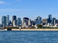 7. Tag – Montréal bis Lac Taureau – Blick von der Île Sainte-Hélène in Richtung Altstadt