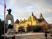 Abendstimmung in Ottawa am Fairmont Hotel