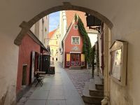 Blick in die Gassen von Tallinn 