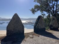 Nordspanien, Galicien, Blick auf Baiona