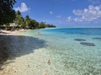 Inselrundfahrt Huahine - Badestopp Hotel Le Mahana 