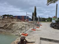 an der Anlegestelle unseres Tenderbootes auf Aitutaki...ist noch ausbaufähig