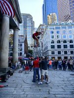 Straßenkünstler am Quincy Market