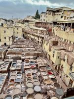 die Gerberei und Färberei in Fes