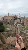 Blick auf Forum Romanum vom Kaiserpalast aus