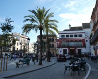 am Hauptplatz in Carmona