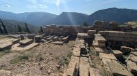 Archäologische Stätte Delphi - Ruinen vom Händlerdistrikt