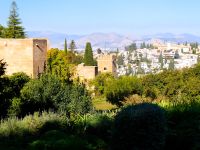 Blick auf Granada von der Alhambra