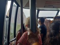 Fahrt mit der Seilbahn mit Blick auf Zuckerhut in Rio de Janeiro. Foto: Anette Rietz