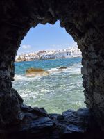 Paros: alte Seeräuberstadt Naoussa, ehem. Geschützstellung