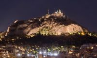 Athen: Blick von der Hoteldach-Terrasse auf Athen