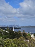 Skyline von der Küste aus