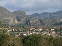 Blick auf das Vinales Tal und den Mogotes