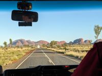 408. Fahrt zu den Kata Tjutas, Outback, Australien