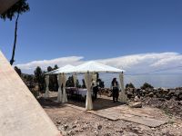 Mittagessen auf der Insel Taquille