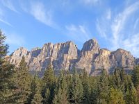 Blick auf Castle Mountains - Banff National Park, Rocky Mountains - Kanada