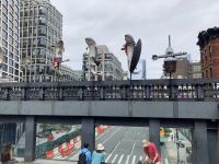 Fröhliche Fische an der High Line in Chelsea / Manhattan