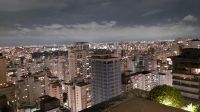 Panorama Sao Paulo am Abend. Dach-Restaurant. Abendessen. Foto: Anette Rietz