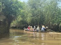 ...weiter mit dem Ruderboot durchs Mekong Delta (4)