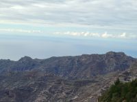 liegende Frau/Blick vom Mirador de Los Manaderos/La Gomera/Kanaren