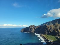 Hermigua - Blick auf Naturschwimmbecken und Verladestation/La Gomera/Kanaren