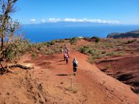rote Dünenlandschaft bei Mirador de Abrante/La Gomera/Kanaren
