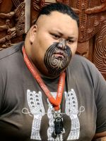 Maori im Kunstzentrum in Te Puia