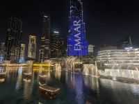57. Abendessen Wassershow Burj Khalifa, Dubai