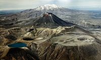 Die 3 Vulkane des Tongariro Nationalparks bei gutem Wetter