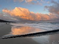 Sonnenaufgang am Strand von Kolberg