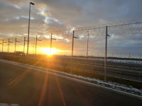 Sonnenaufgang in München