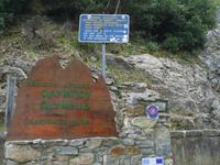 Eingang zum Nationalpark Olymp