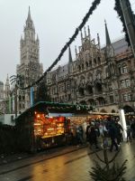 Weihnachtsmarkt vor dem Neuen Rathaus in  München