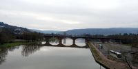 Tag 4 Blick auf die Mainbrücke in Lohr am Main 