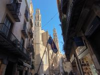Barcelona Altstadt, Blick zur Santa Maria del Mar