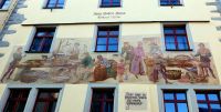 Hausfassade in Konstanz (Reise: Silvester am Bodensee).
