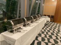 Silvesterbuffet vor dem Servieren