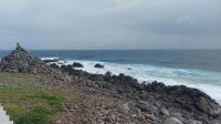 Madeira: Blick von Strandpromenade vor Hotel Views in Canico