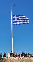 Flagge auf der Akropolis