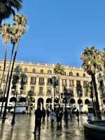 morgens auf der Plaza Real