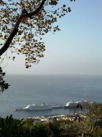 Ein Blick auf Hafen in Funchal