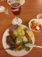 Typisch Ostfriesisch Grünkohl und Kasseler mit Bregenswurst 