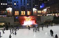 Eislaufbahn am Rockefeller Center