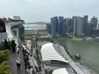 Blick vom Marina Bay Sands
