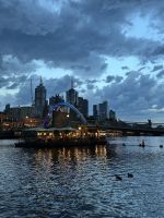 Melbourne am Abend 