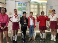 Schüler eines Straßenprojektes in Havanna