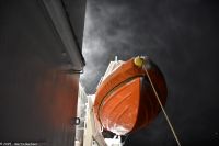 Honningsvåg - Schneesturm auf der Barentssee