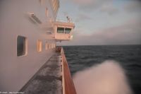 Hurtigruten MS Kong Harald plötzlich im Sturm