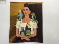 Wandteppich mit Frida Kahlo Motiv, Teotitlan