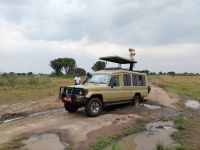 unser Jeep hängt fest, Queen Elizabeth Nationalpark, Uganda